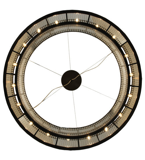 Meyda Lighting Marquee 59" 18-Light Timeless Bronze Pendant Light With Clear Shade Glass