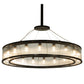 Meyda Lighting Marquee 59" 18-Light Timeless Bronze Pendant Light With Clear Shade Glass