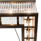 Meyda Lighting Marquee 60" 28-Light Antique Copper Island Pendant Light With Clear Crystal Idalight Shade