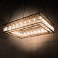 Meyda Lighting Marquee 60" 28-Light Antique Copper Island Pendant Light With Clear Crystal Idalight Shade