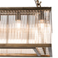 Meyda Lighting Marquee 60" 28-Light Antique Copper Island Pendant Light With Clear Crystal Idalight Shade