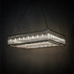 Meyda Lighting Marquee 60" 28-Light Extreme Chrome Island Pendant Light With Clear Crystal Idalight Shade