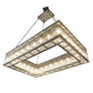 Meyda Lighting Marquee 60" 28-Light Extreme Chrome Island Pendant Light With Clear Crystal Idalight Shade