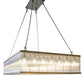 Meyda Lighting Marquee 60" 28-Light Extreme Chrome Island Pendant Light With Clear Crystal Idalight Shade