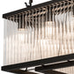 Meyda Lighting Marquee 60" 28-Light Oil Rubbed Bronze Island Pendant Light With Clear Shade Glass
