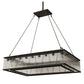 Meyda Lighting Marquee 60" 28-Light Oil Rubbed Bronze Island Pendant Light With Clear Shade Glass