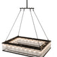 Meyda Lighting Marquee 60" 28-Light Oil Rubbed Bronze Island Pendant Light With Clear Shade Glass