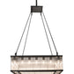 Meyda Lighting Marquee 60" 28-Light Oil Rubbed Bronze Island Pendant Light With Clear Shade Glass