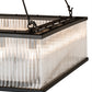 Meyda Lighting Marquee 60" 28-Light Oil Rubbed Bronze Island Pendant Light With Clear Shade Glass
