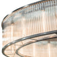 Meyda Lighting Marquee 85" 20-Light Cosmic Silver Vein Pendant Light With Crystal Idalight Shade