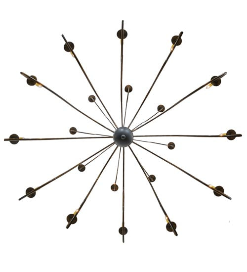 Meyda Lighting Marseille 68" 20-Light 2-Tier Antique Brass Chandelier With Ivory Faux Candlelight