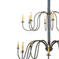 Meyda Lighting Marseille 68" 20-Light 2-Tier Antique Brass Chandelier With Ivory Faux Candlelight