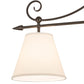 Meyda Lighting Marselle 42" 3-Light Oil Rubbed Bronze Island Pendant Light With Natural Textrene Shade