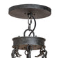 Meyda Lighting Marta 60" 18-Light 2-Tier Smoke Chandelier With Amber Faux Candlelight