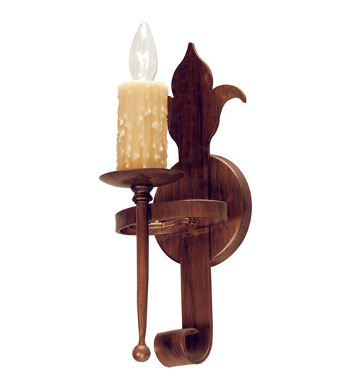 Meyda Lighting Marthe 6" Rustic Iron Wall Sconce