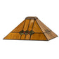 Meyda Lighting Martini 18" Mission Multi-Colored Stained Shade Glass