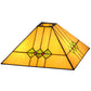 Meyda Lighting Martini Mission 18" Multi-Colored Shade Glass