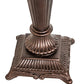 Meyda Lighting Martini Mission 26" 2-Light Mahogany Bronze Table Lamp With Multi-Colored Shade Glass
