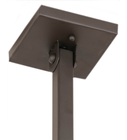 Meyda Lighting Martini Mission 47" 3-Light Oil Rubbed Bronze Island Pendant Light With Yellow and Green Shade Glass