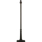 Meyda Lighting Martini Mission 62" Mahogany Bronze Torchiere Floor Lamp With Amber and Green Shade Glass