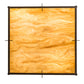 Meyda Lighting Martis 24"Sq 4-Light Textured Black Inverted Pendant Light With Travertine Idalight Shade