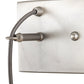 Meyda Lighting Mason Jar 18" 3-Light Nickel Vanity Light With Clear Jar Shade Glass