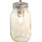 Meyda Lighting Mason Jar 18" 3-Light Nickel Vanity Light With Clear Jar Shade Glass