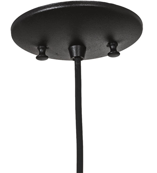 Meyda Lighting Mason Jar 4" Black Textured Mini Pendant Light With Clear Jar Shade Glass