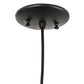 Meyda Lighting Mason Jar 4" Textured Black Mini Pendant Light With Clear Shade Glass