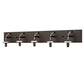 Meyda Lighting Mason Jar 40" 5-Light Oil Rubbed Bronze Vanity Light With Clear Shade Glass