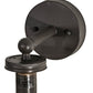 Meyda Lighting Mason Jar 5" Timeless Bronze Wall Sconce With Clear Jar Shade Glass