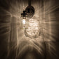 Meyda Lighting Mason Jar 5" Timeless Bronze Wall Sconce With Clear Jar Shade Glass