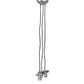 Meyda Lighting Mason Jar 9" 3-Light Nickel Pendant Light With Clear Jar Shade Glass