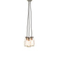 Meyda Lighting Mason Jar 9" 3-Light Nickel Pendant Light With Clear Jar Shade Glass