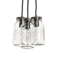 Meyda Lighting Mason Jar 9" 3-Light Nickel Pendant Light With Clear Jar Shade Glass