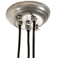 Meyda Lighting Mason Jar 9" 3-Light Nickel Pendant Light With Clear Jar Shade Glass
