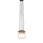 Meyda Lighting Mason Jar 9" 3-Light Oil Rubbed Bronze Pendant Light With Clear Jar Shade Glass