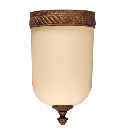 Meyda Lighting Mavis 6" Old Gold Wall Sconce With Provostone Idalight Shade