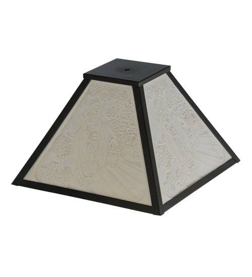 Meyda Lighting Maxfield Parrish 9" Cinderella With Porcelain Lithophane Shade