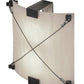 Meyda Lighting Maxton 12" 2-Light Antique Iron Gate Wall Sconce With Whitesone Idalight Shade Glass