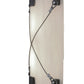 Meyda Lighting Maxton 12" 2-Light Antique Iron Gate Wall Sconce With Whitesone Idalight Shade Glass