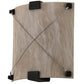 Meyda Lighting Maxton 12" 2-Light Coffee Bean ADA Wall Sconce With Beige Fleshtone Idalight Shade Glass