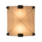 Meyda Lighting Maxton 12" 2-Light Coffee Bean ADA Wall Sconce With Beige Fleshtone Idalight Shade Glass