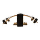Meyda Lighting Maxton 12" 2-Light Coffee Bean ADA Wall Sconce With Beige Fleshtone Idalight Shade Glass