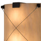 Meyda Lighting Maxton 12" 2-Light Coffee Bean ADA Wall Sconce With Beige Fleshtone Idalight Shade Glass