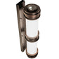 Meyda Lighting McLean 10" 2-Light Dark Bronze Wall Sconce With Clear Frosted Glass & Statuario Idalight Shade