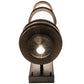 Meyda Lighting McLean 10" 2-Light Dark Bronze Wall Sconce With Clear Frosted Glass & Statuario Idalight Shade