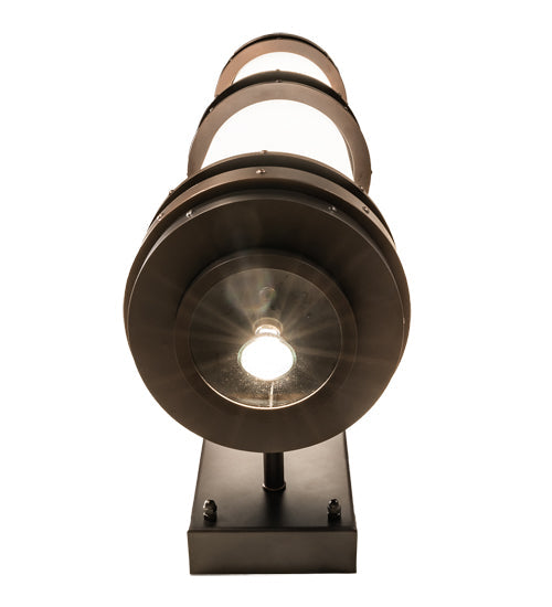 Meyda Lighting McLean 10" 2-Light Dark Bronze Wall Sconce With Clear Frosted Glass & Statuario Idalight Shade