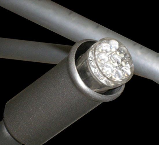 Meyda Lighting Medusa 127" 120-Light LED Brushed Aluminum Flush Mount Light