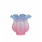 Meyda Lighting Melon Flower 5" Pink & Blue Shade Glass